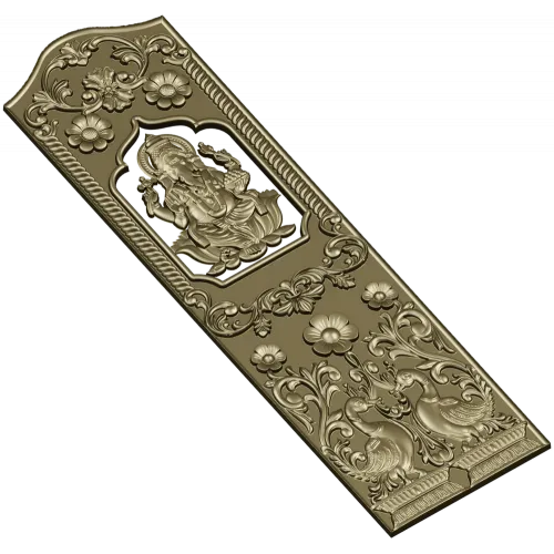 Резная панель с Ганешей - 3D STL для ЧПУ