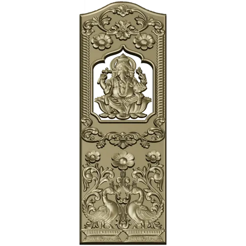 Резная панель с Ганешей - 3D STL для ЧПУ