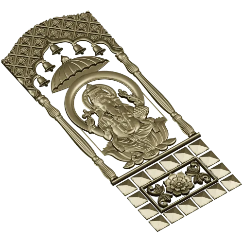Ganesha High-Relief CNC STL Panel