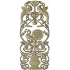 Imperial Peacock Vertical Panel - STL 3D model for CNC milling
