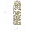 Imperial Peacock Vertical Panel - STL 3D model for CNC milling