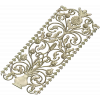 Floral Urn Door Panel - detailed STL 3D model for CNC