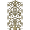 Floral Urn Door Panel - detailed STL 3D model for CNC
