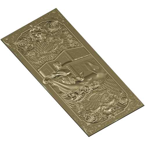 Рельефная дверная панель - 3D модель STL для ЧПУ