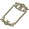 Ornate Baroque Frame 3D STL Model for CNC Milling