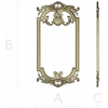 Ornate Baroque Frame 3D STL Model for CNC Milling