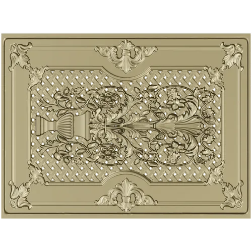 Рельефная декоративная панель в рокайльном стиле - STL для ЧПУ