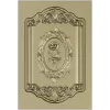 Резная фасадная панель "Роза в картуше" - STL для ЧПУ