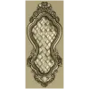 Ornate Basket Weave Decorative Panel STL Model for CNC