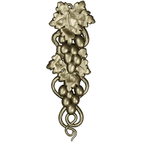Elegant Grapevine Relief 3D Model for CNC