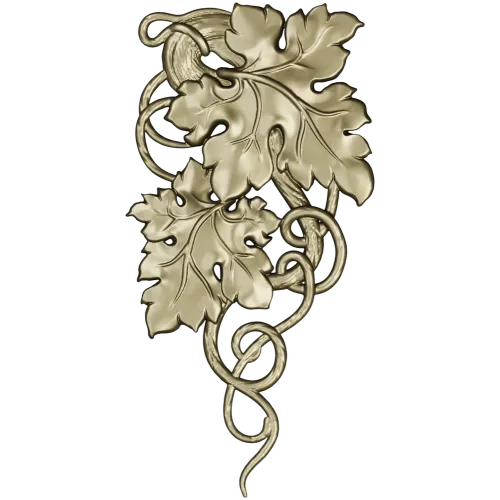 Grapevine Carving 3D Model for CNC Milling in STL Format
