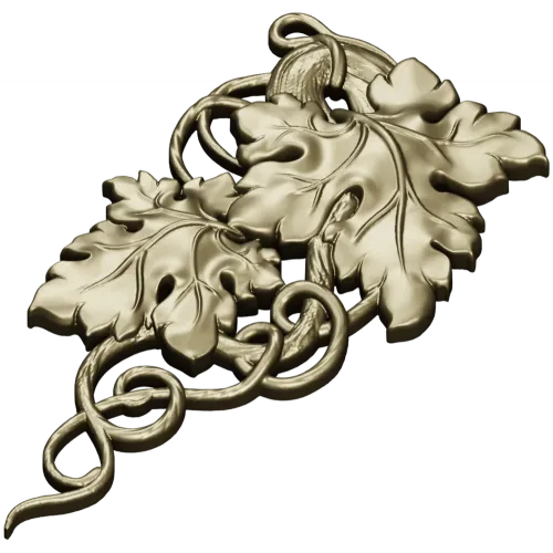 Grapevine Carving 3D Model for CNC Milling in STL Format