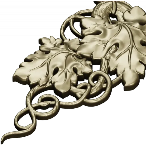 Grapevine Carving 3D Model for CNC Milling in STL Format