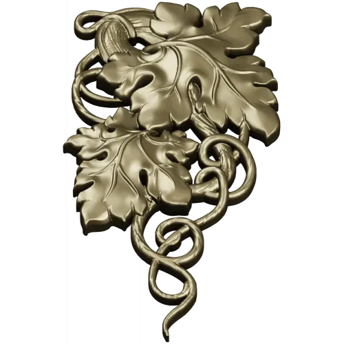 Grapevine Carving 3D Model for CNC Milling in STL Format