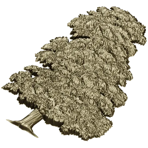 Ornamental Tree 3D Model for CNC Milling in STL Format