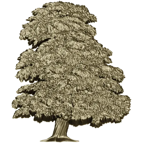 Ornamental Tree 3D Model for CNC Milling in STL Format