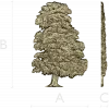 Ornamental Tree 3D Model for CNC Milling in STL Format