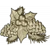 Резная композиция со шишками - STL для ЧПУ