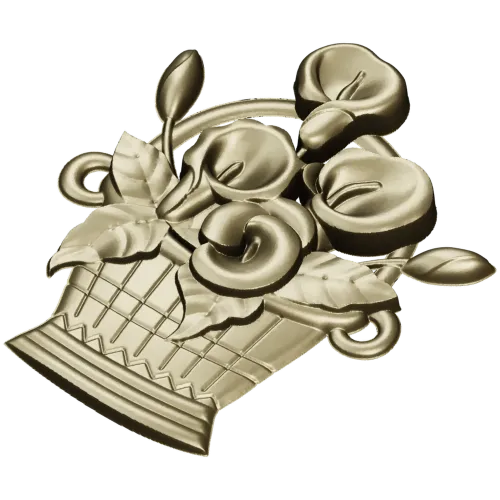 Корзинка с каллами - 3D модель STL для ЧПУ