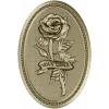 Detailed Rose Plaque 3D Model STL for CNC Milling