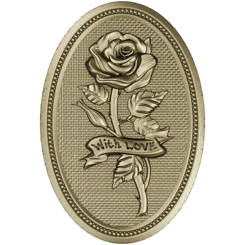 Detailed Rose Plaque 3D Model STL for CNC Milling