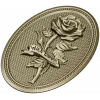Detailed Rose Plaque 3D Model STL for CNC Milling