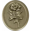 Detailed Rose Plaque 3D Model STL for CNC Milling