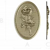 Detailed Rose Plaque 3D Model STL for CNC Milling