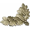 Oak Leaf and Acorn Decorative Corner STL Model for CNC