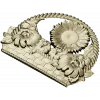 Floral Basket 3D STL Model for CNC Milling