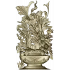 Ornate Floral Vase 3D Model for CNC Milling STL
