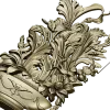 Ornate Floral Vase 3D Model for CNC Milling STL