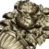 Floral Bouquet in Classic Vase 3D Model STL for CNC Milling