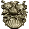 Floral Bouquet in Classic Vase 3D Model STL for CNC Milling