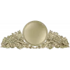 Декоративная накладка с медальоном и розами - 3D модель STL для ЧПУ