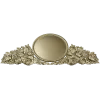 Декоративная накладка с медальоном и розами - 3D модель STL для ЧПУ