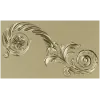 Elegant Floral Acanthus STL Model for CNC Milling