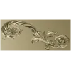 Elegant Floral Acanthus STL Model for CNC Milling