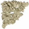 Floral Embrace - Detailed Corner Floral STL Model for CNC