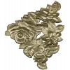 Floral Embrace - Detailed Corner Floral STL Model for CNC
