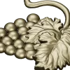 Detailed Grapes and Leaves STL Model for CNC Milling