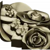 Rose Blossom Cluster STL Model for CNC Milling