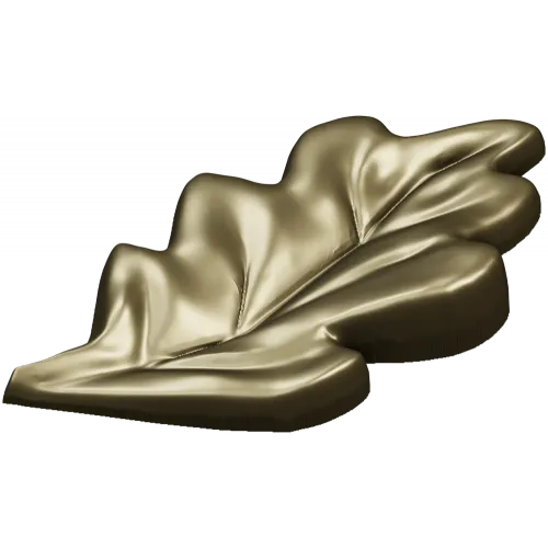Декоративный дубовый лист - 3D модель STL для ЧПУ