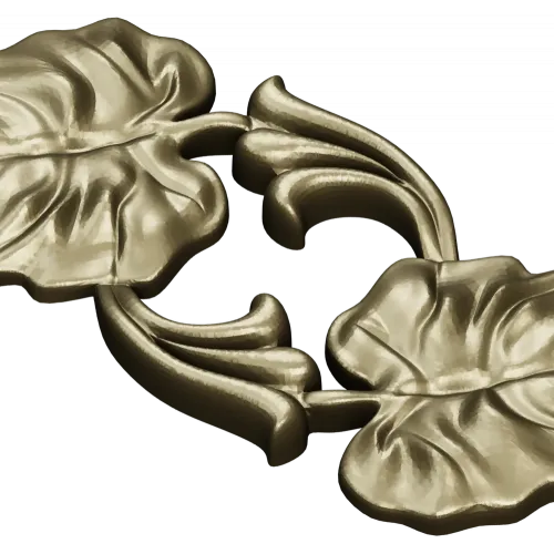 Detailed Floral Vine STL Model for CNC Milling