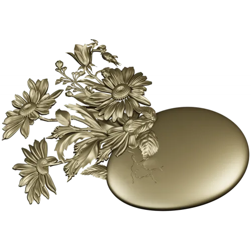 3D модель "Ромашковое яйцо" - STL для ЧПУ