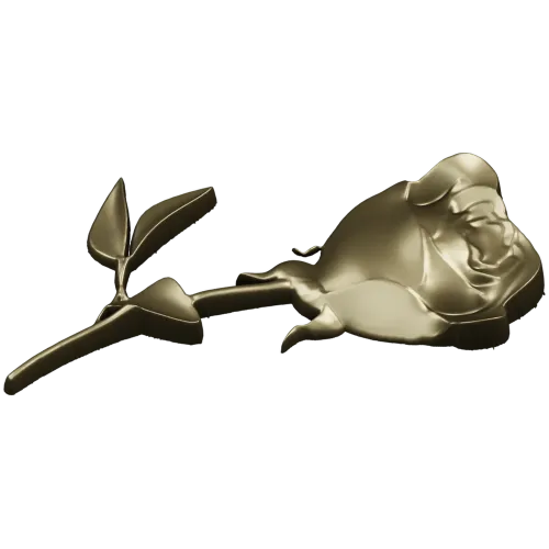 Лежащая роза - 3D модель в формате STL для ЧПУ