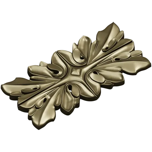 Ornamental Floral Decorative Panel STL Model for CNC Milling