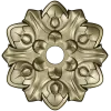 Floral Medallion STL Model for CNC Milling