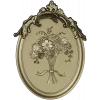Floral Elegance Medallion 3D STL Model for CNC