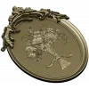Floral Elegance Medallion 3D STL Model for CNC